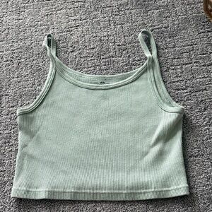 Brandy Melville Mint Ribbed Cropped Tank